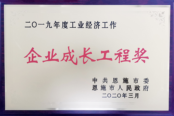 企業(yè)成長(zhǎng)工程獎(jiǎng)